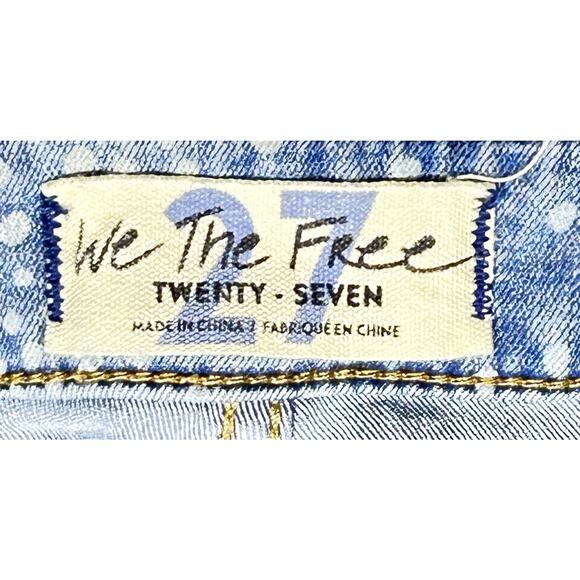 Free People Just Float On Flare Jeans Floral Paisley Bell Bottom Wide Leg Sz 27 - Picture 8 of 10